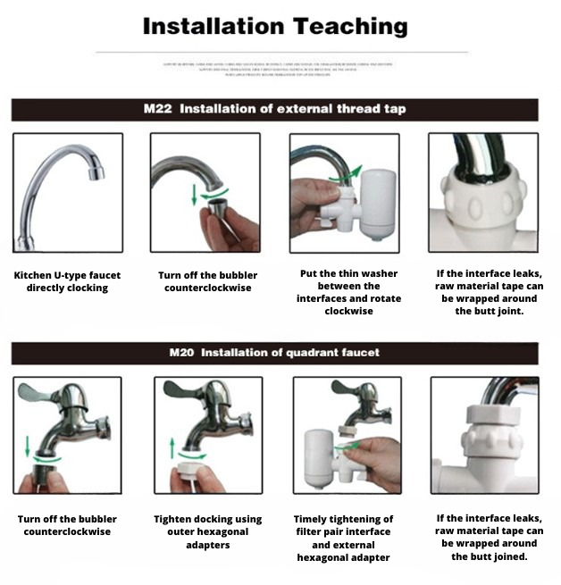 UNIVERSAL KITCHEN TAP WATER FILTER